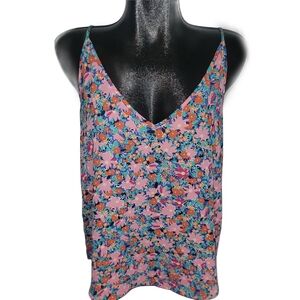 Loft Colorful Floral Cami Top L